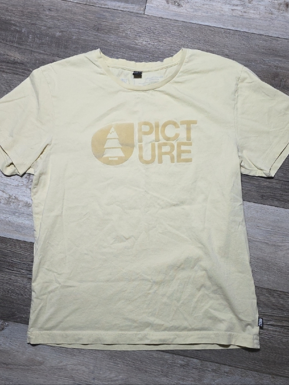 Picture | The Basement, Organic Cotton Flocked Graphic Tee Shirt Sz Lg
